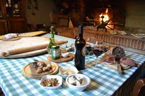Lunch in the truffle house